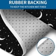 thumbnail image 4 of Black Moon Star Pattern Bathroom Rugs Sets 3 Piece,Toilet Cover Set,Absorbent Non Slip Bathroom Mats Sets with U-Shaped Contour Rug Toilet Rug Set, 4 of 5