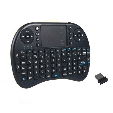 YIYI GUO®  (Updated, Backlit)  2.4GHz Mini Wireless Keyboard with Touchpad Mouse, LED (Best Wireless Backlit Keyboard 2019)