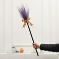 thumbnail image 6 of YIMWNYI Halloween Witch Besom, Decorative Broom for Parties, Costume Accessories for Halloween Celebration, Fun Witch Props with Ghostly Design, Lightweight and Portable Halloween Decoration, 6 of 6