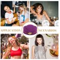 thumbnail image 6 of GOOHOCHY  Cosplay Hat Airline Attendant Caps Accessories Hats for Women Flight Purple, 6 of 8