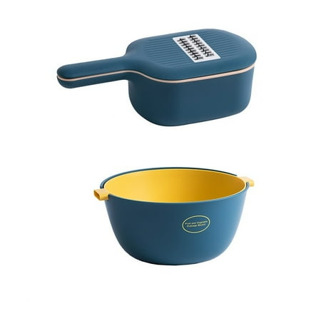 

Livesture Home-use Potato Multi-function Slicing Kitchen Vegetable Cutting Artifact Silk cleaner to dark blue opi Tableware