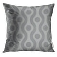 thumbnail image 1 of EREHome Abstrait Gris Ogee Ikat Polka Dot Pattern Belle Taie d'Oreiller 18x18 Pouces Taie d'Oreiller, 1 of 1