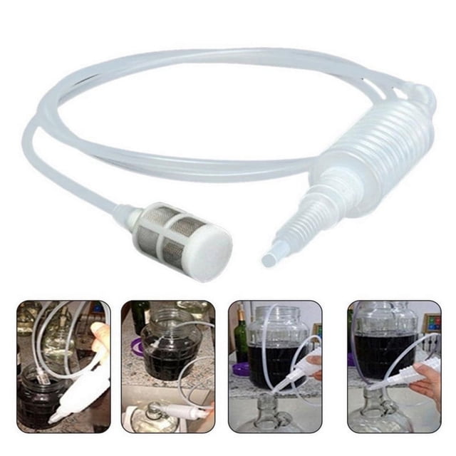 Bomba de sifón de 2M, fermentador de vino casero, filtro de sifón, tubo de cerveza, manguera, tubo suave