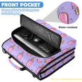 thumbnail image 6 of Zipper Binder with Shoulder Strap 2 inch 3 Ring Waterproof File Folder Organizer Bag 500 Sheet Melting Ice Popsicle Pattern, 6 of 8