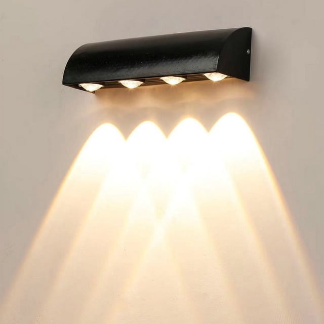 Lámpara de pared para exteriores, pasillo, balcón, patio, escaleras, moderna, sencilla, para interiores, lámpara de pared luminosa de un solo cabezal