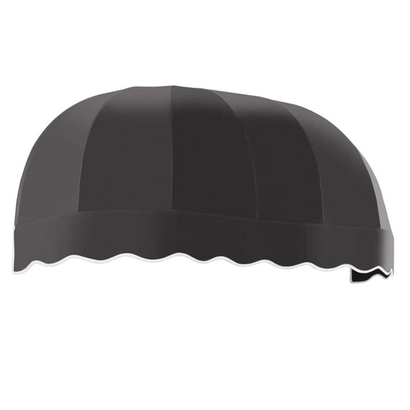 Awntech 5.375 ft Chicago Fixed Awning Acrylic Fabric, Black