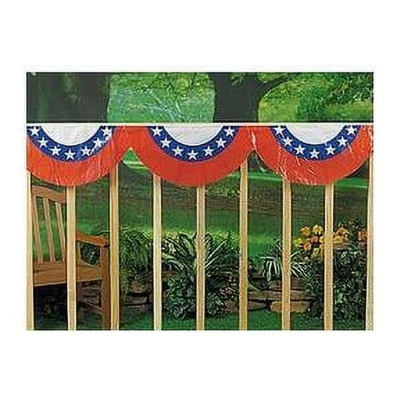 Plastic Patriotic Bunting - Party Decor - 1 Piece