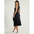 thumbnail image 3 of Sofia Jeans Women's and Women's Plus Side Tie Tank Dress with Rouching,  Sizes XXS-5X, 3 of 5