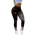 thumbnail image 2 of Orqqct Women Printed Jegging Side Pockets Elastic Waist Denim Sporty Leggings, 2 of 4