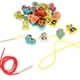 thumbnail image 3 of Paquete de 24 bloques de DIY para enhebrar bloques de juguete de montersori desarrollar actividades juguetes regalos de Animales Hugo juegos de enhebrar cuentas, 3 of 9