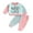 Pink/Purple, variant on Hirigin Toddler Baby Girl Clothes 1T 2T 3T 4T 5T Fall Winter Outfits Funny Letter Long Sleeve Contrast Color Sweatshirt and Pants Sets