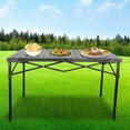 thumbnail image 3 of GoTEAM! Portable Heavy Duty Aluminum Roll-Top Table (Large), 3 of 7