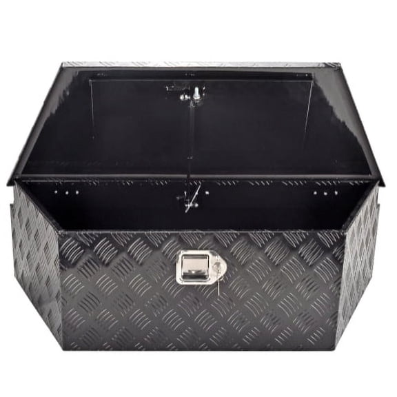 FGJQEFG Truck Tool Box Automotive Cargo Boxes, Aluminum Black, 39" x 16.5" x 12"