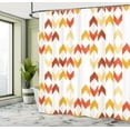 thumbnail image 4 of Ambesonne Tribal Shower Curtain, Ikat Ethnic Chevron Print, 69"Wx70"L, Apricot Paprika, 4 of 4