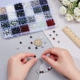 thumbnail image 4 of Kit de 3012 cuentas blancas y negras para hacer joyas, cuentas de vidrio de 6 mm, cuentas redondas lisas, cuentas de arcilla., 4 of 5