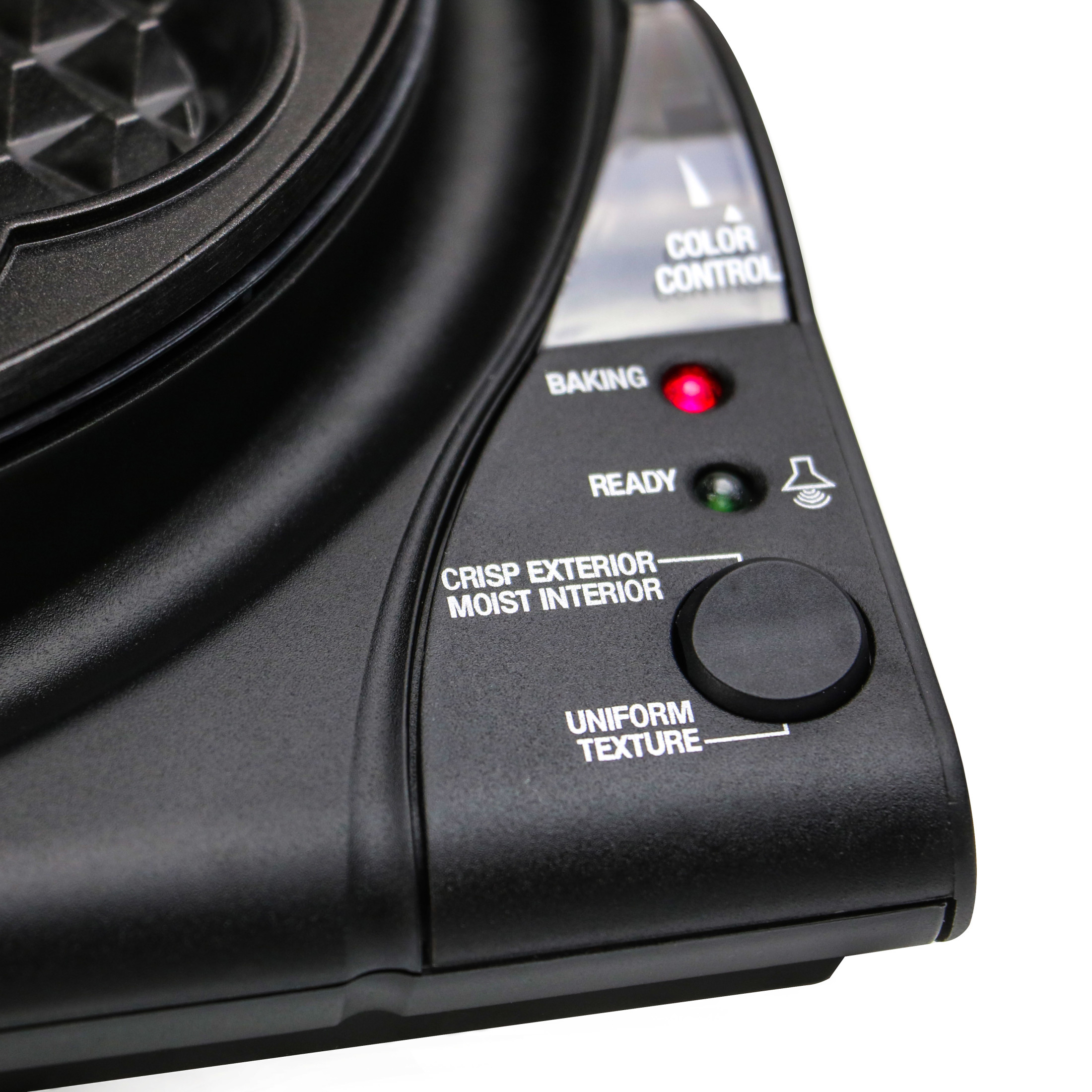 Chef'sChoice WafflePro Model 840 Taste/Texture Select Traditional Five-of-Hearts Waffle Maker, in Black (8400000)