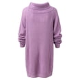 thumbnail image 4 of Manxivoo Robes d'Été Décontractées pour Femmes Robe Chandail Ligne Col Épaules Dénudées Manches Longues Robe Chandail Tricotée Ample Robe de Soirée, 4 of 4