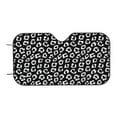 thumbnail image 7 of Haiem Black Leopard Car Windshield Sun Shade - Blocks UV Rays Sun Visor Protector, Sunshade to Keep Your Vehicle Cool, Universal Fit SUV Van Sedan-Small, 7 of 7