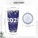 thumbnail image 4 of Feliz Año Nuevo 2025 Vaso de acero inoxidable de 20 oz Taza de café de viaje Taza térmica portátil con tapas, 4 of 7