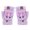 Purple, variant on Krdevn Kids Convertible Flip Top Gloves Soft Knitted Cartoon Animal Decor Thermal Warm Fingerless Mittens Winter Knit Handwear for Daily Outdoor Learning Activities