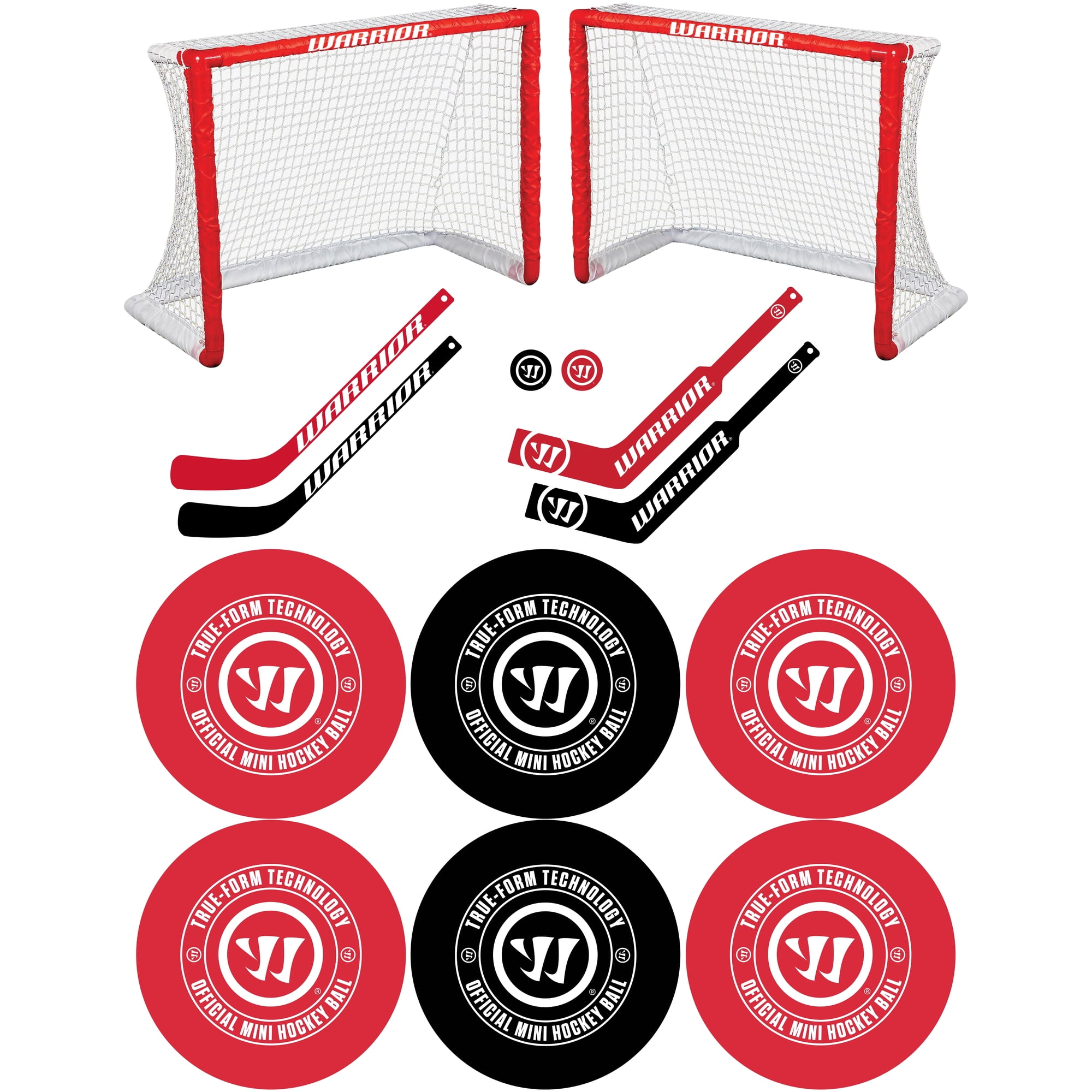 Warrior Mini Hockey Set + 6PK Balls