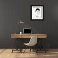 thumbnail image 3 of Tavoletti, Anne 20x24 Black Ornate Wood Framed with Double Matting Museum Art Print Titled - Brush Portrait VII, 3 of 4