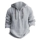 thumbnail image 5 of pstuiky camisetas de manga larga para hombre, Camisa informal de manga larga con capucha y bolsillo de color liso para hombre Tops de hombre m, 5 of 5