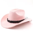 thumbnail image 2 of Western Style Outdoor Cowboy Hat Curved Brim For Travel Riding Adventure And Casual Everyday Wear, 2 of 3
