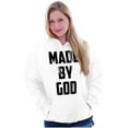 thumbnail image 3 of Made Religious Christ Faith Christian Unisex Plus Fleece Graphic Hoodie Brisco Brands 4X, 3 of 5