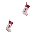 thumbnail image 3 of Cateissary Bolsa de regalo de árbol de calcetín de Navidad, decoración de fiesta de ambientes, tela no tejida, adorno personalizado, dulces, Muñeco de nieve 2Conjunto, 3 of 6