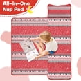 thumbnail image 4 of Red Christmas Striped Pattern Toddler Nap Mats for Kids Preschool,60"x20" Sleeping Mat Bag or Kids,Toddler Sleeping Bag,Toddler Nap Mat or Daycare, 4 of 6