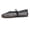 Black, variant on BERANMEY Women's Breathable Closed Toe Mesh Sandals Lightweight Comfort Flats with Metal Chain Detail Casual Walking Shoes for Beach and Holiday