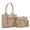 Khaki, variant on Montana West 2Pcs Handbags Set for Women Large Tote Bags Purse with Cute Crossbody bags, Black