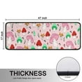 thumbnail image 5 of Kitchen Rugs Sets Of 2,Pink Mushroom Cartoon Light Pattern Anti Fatigue Kitchen Mat Rugs Non Slip Washable,Decorative Kitchen Floor Mats for Kitchen,Sink,Laundry,17"x47"+17"x47", 5 of 5
