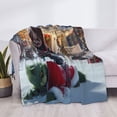 thumbnail image 6 of Lsque Chucky Print Flannel Throw Blanket, Ultra-soft Blanket for Bed, Couch, Car, Hypoallergenic Anti-pilling blanket-, 6 of 8