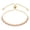 Pink, variant on 18K Gold-Plated Cubic Zirconia Rectangle Micro Pave Smooth Slider Bracelet Multicolor T120