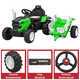 thumbnail image 4 of Montable Electrico para Niños Tractor de Granja con Batería 12v Control Remoto Luz y Sonido Bluetooth - Verde, 4 of 7