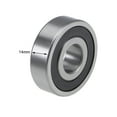 thumbnail image 5 of Uxcell Deep Groove Ball Bearings Metric Double Seal Chrome Steel ABEC1 Z2 17mmx47mmx14mm, 5 of 5