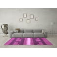 thumbnail image 3 of Ahgly Company Indoor Round Abstract Purple Modern Area Rugs, 4' Round, 3 of 4