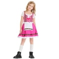 thumbnail image 4 of FYMNSI Girls Oktoberfest Dress German Bavarian Dirndl Dresses 3 Piece Beer Festival Outfit Set Pink 3-4 Years, 4 of 7
