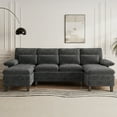 thumbnail image 5 of MRUAKA U Shaped Sofa , U Shaped Couch with Chaise, Sectional Couch for Small Space Apartment, 3 Seater, 5 of 6