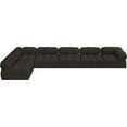 thumbnail image 5 of Meridian Furniture Ames Brown Boucle Fabric Modular Sectional, 5 of 12