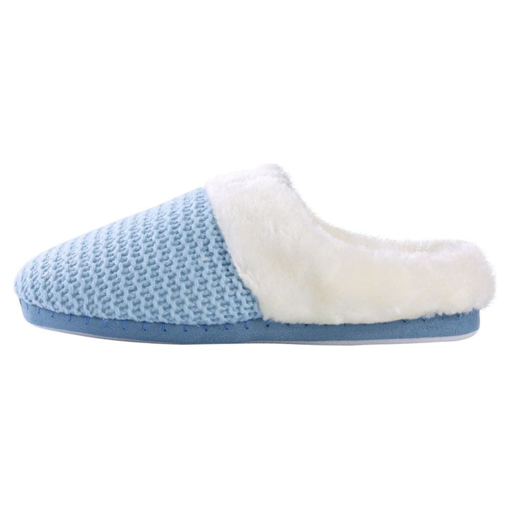 Womens Warm Winter Slippers Cozy Cable Knit Memory Foam House Slipper Clog Shoes with Fuzzy Plush Collar for Women