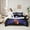 Black Purple, variant on jejeloiu Rugby Ball Helmet 7-Piece Twin Bedding Sets,Football Sport Games Bedding Comforter Set For Kids Reversible