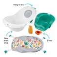 thumbnail image 6 of Fisher-Price 4-in-1 Sling ‘N Seat Tub Baby to Toddler, Rigid Baby Bathtubs, Whimsical Forest, 6 of 10