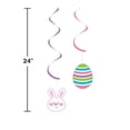 thumbnail image 2 of Easter Bunny with Eggs 5 Ct Dizzy Danglers Hanging Decorations, 2 of 2