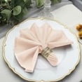 thumbnail image 2 of Efavormart Cloth Napkins Set of 25, 17x17  Inch Blush Seamless Dinner Napkins, Washable Linen Table Napkin Cloth with Hemmed Edges for Weddings, Party and Banquet, 2 of 10