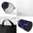 thumbnail image 4 of Fotbe Eggplant Laundry Basket with Handles, Waterproof Large Laundry Hamper, Wash Bag for Corner Dorm, Rolling Laundry Basket with Handles-Medium, 4 of 8