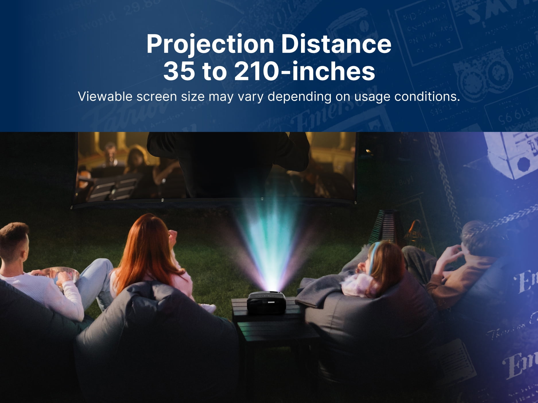 Emerson EVP-3002C 210″ Home Theater LCD Projector Combo, Black