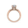 thumbnail image 2 of 1.15 T.C.W Brilliant Round Cut Natural Diamond Wonderful Solitaire with Accents Engagement Ring for Women Solid 14K Rose Gold Size 3, 2 of 8